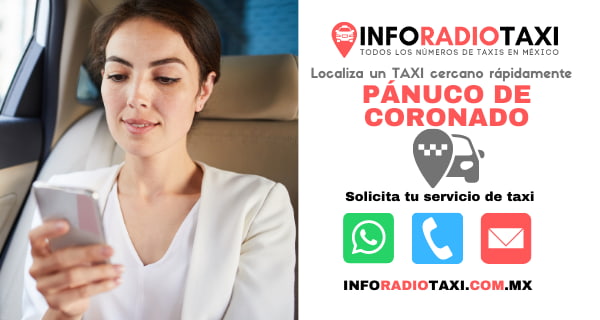 telefono radio taxi Pánuco de Coronado